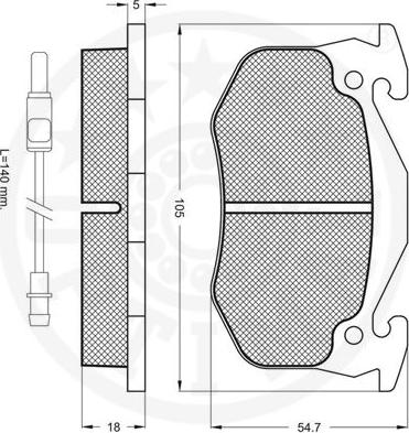 Optimal 9352 - Комплект спирачно феродо, дискови спирачки vvparts.bg