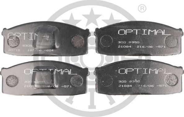Optimal 9305 - Комплект спирачно феродо, дискови спирачки vvparts.bg