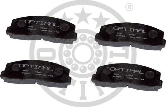 Optimal 9387 - Комплект спирачно феродо, дискови спирачки vvparts.bg