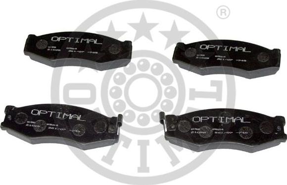 Optimal 9376 - Комплект спирачно феродо, дискови спирачки vvparts.bg