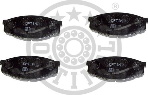 Optimal 9269 - Комплект спирачно феродо, дискови спирачки vvparts.bg
