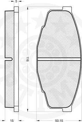 Optimal 9269 - Комплект спирачно феродо, дискови спирачки vvparts.bg