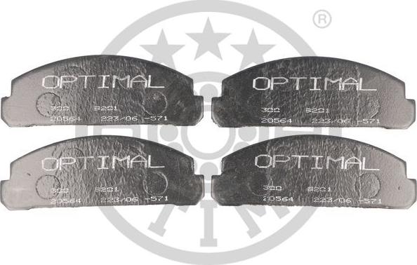 Optimal 9201 - Комплект спирачно феродо, дискови спирачки vvparts.bg