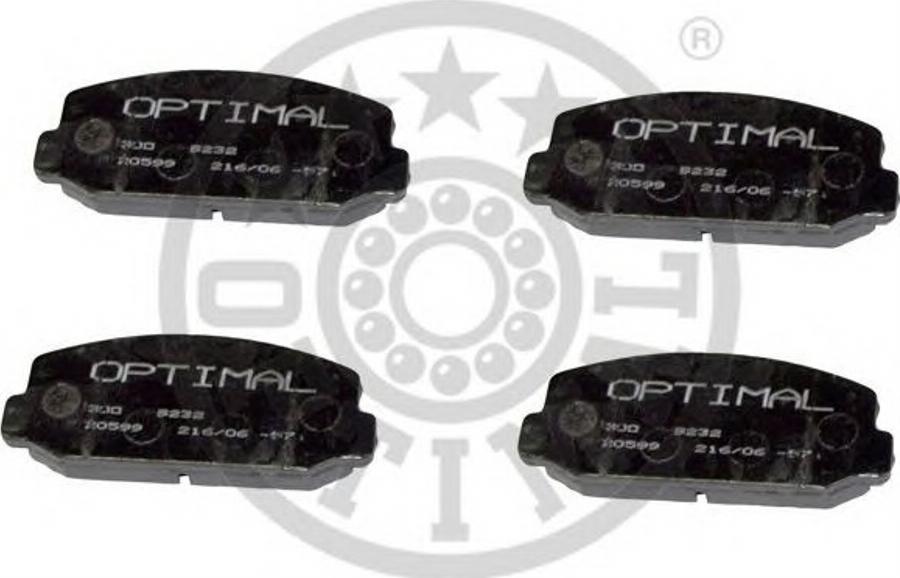 Optimal 9232 - Комплект спирачно феродо, дискови спирачки vvparts.bg