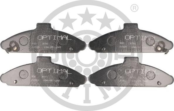 Optimal 9791 - Комплект спирачно феродо, дискови спирачки vvparts.bg