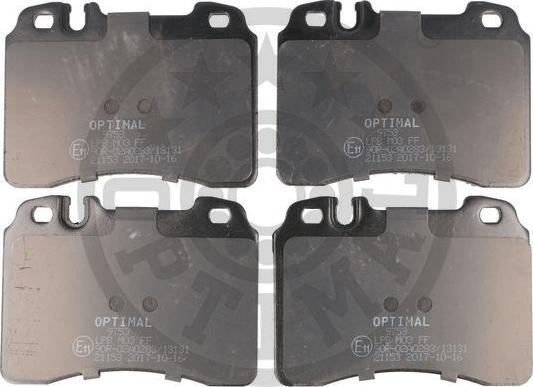 Optimal BP-09753 - Комплект спирачно феродо, дискови спирачки vvparts.bg