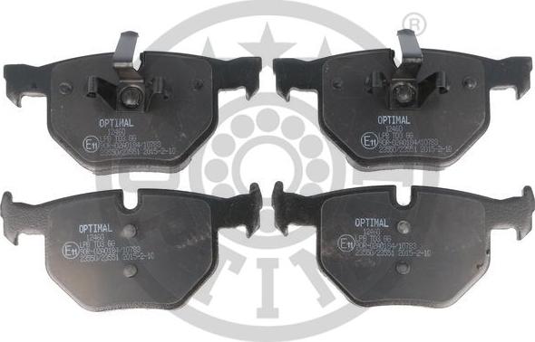 Optimal BP-12460 - Комплект спирачно феродо, дискови спирачки vvparts.bg