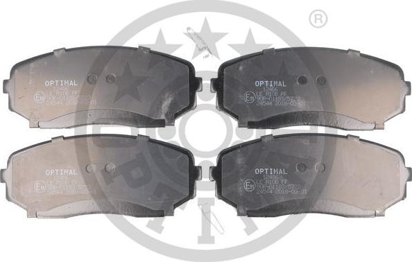 Optimal BP-12486 - Комплект спирачно феродо, дискови спирачки vvparts.bg