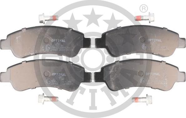 Optimal 12428 - Комплект спирачно феродо, дискови спирачки vvparts.bg