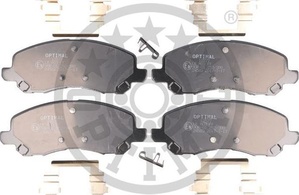 Optimal 12577 - Комплект спирачно феродо, дискови спирачки vvparts.bg