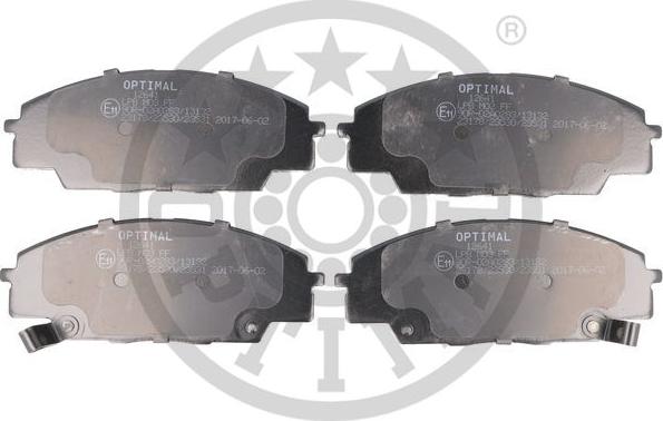 Optimal BP-12641 - Комплект спирачно феродо, дискови спирачки vvparts.bg