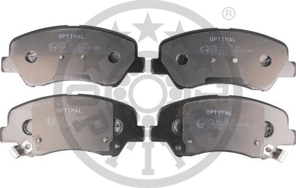 Optimal 12672 - Комплект спирачно феродо, дискови спирачки vvparts.bg