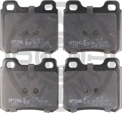 Optimal BP-12059 - Комплект спирачно феродо, дискови спирачки vvparts.bg