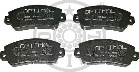 Optimal 12053 - Комплект спирачно феродо, дискови спирачки vvparts.bg