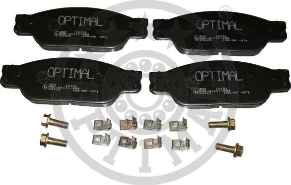 Optimal 12151 - Комплект спирачно феродо, дискови спирачки vvparts.bg