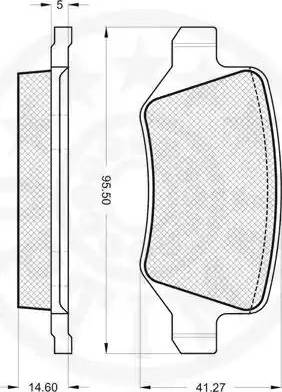 Optimal 12119 - Комплект спирачно феродо, дискови спирачки vvparts.bg