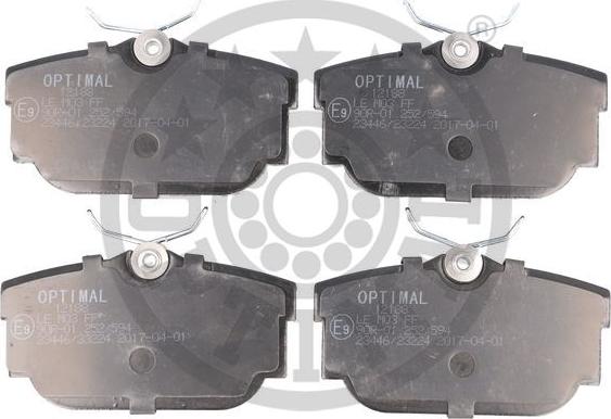 Optimal BP-12188 - Комплект спирачно феродо, дискови спирачки vvparts.bg
