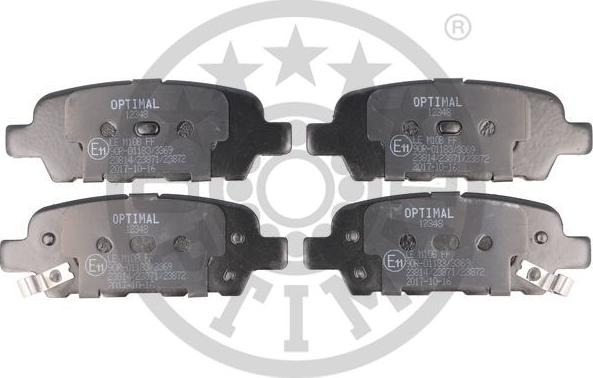 Optimal 12348 - Комплект спирачно феродо, дискови спирачки vvparts.bg