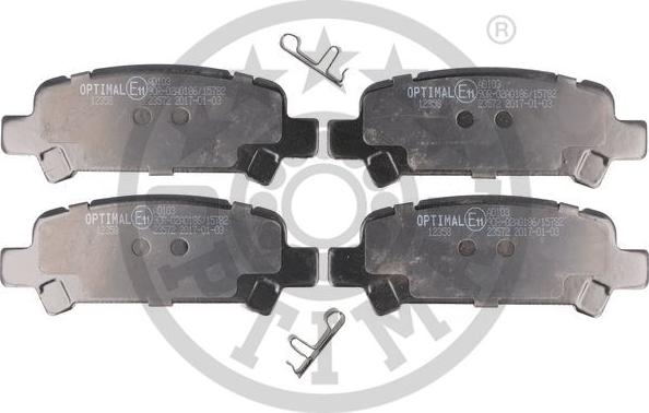 Optimal BP-12358 - Комплект спирачно феродо, дискови спирачки vvparts.bg