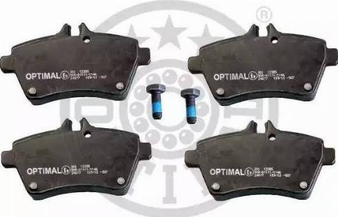 Optimal 12385 - Комплект спирачно феродо, дискови спирачки vvparts.bg