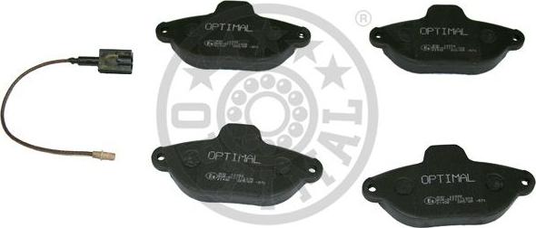 Optimal 12332 - Комплект спирачно феродо, дискови спирачки vvparts.bg