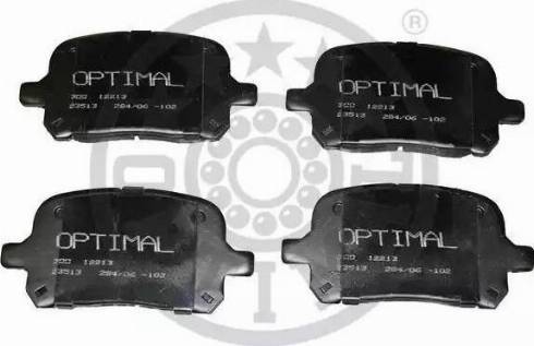 Optimal 12213 - Комплект спирачно феродо, дискови спирачки vvparts.bg