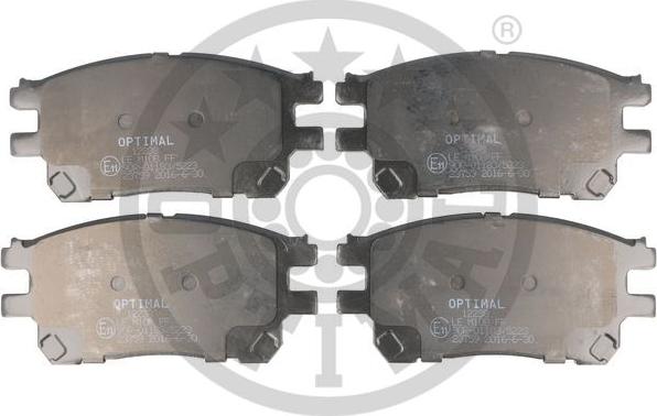 Optimal 12238 - Комплект спирачно феродо, дискови спирачки vvparts.bg