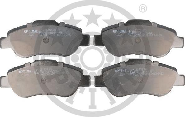 Optimal BP-12226 - Комплект спирачно феродо, дискови спирачки vvparts.bg