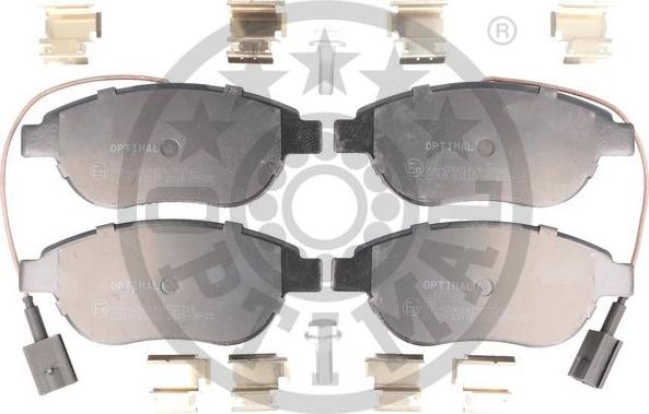 Optimal BP-12715 - Комплект спирачно феродо, дискови спирачки vvparts.bg