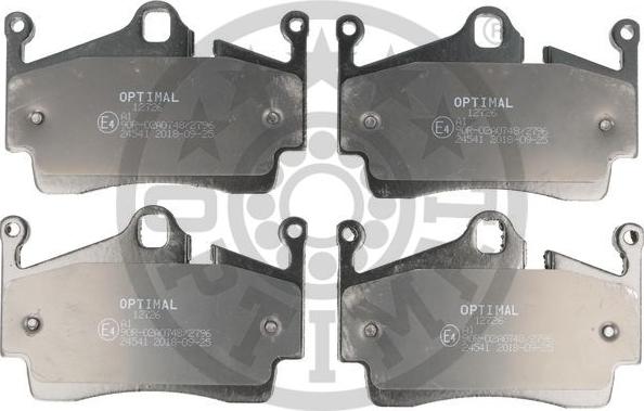 Optimal 12726 - Комплект спирачно феродо, дискови спирачки vvparts.bg