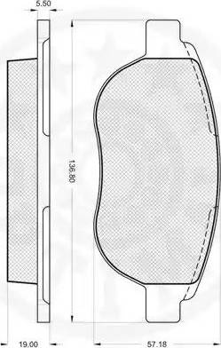 Optimal 84100 - Комплект спирачно феродо, дискови спирачки vvparts.bg