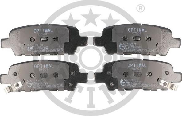 Optimal BP-87601 - Комплект спирачно феродо, дискови спирачки vvparts.bg