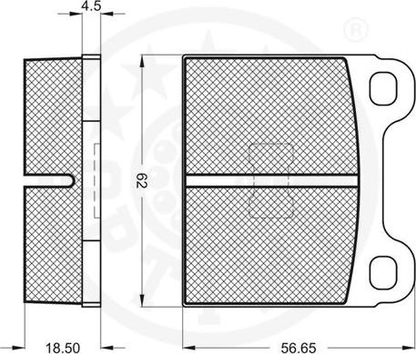 Optimal 2375 - Комплект спирачно феродо, дискови спирачки vvparts.bg