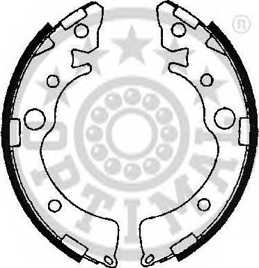 Optimal BB-0961 - Комплект спирачна челюст vvparts.bg