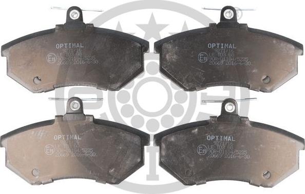 Optimal BP-92711 - Комплект спирачно феродо, дискови спирачки vvparts.bg