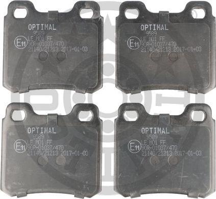 Optimal BP-09589 - Комплект спирачно феродо, дискови спирачки vvparts.bg