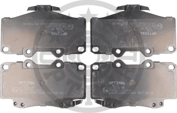 Optimal BP-09632 - Комплект спирачно феродо, дискови спирачки vvparts.bg