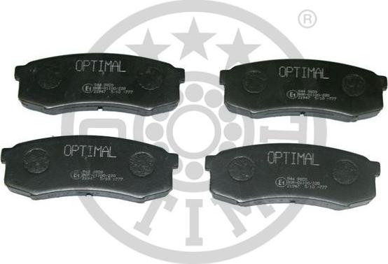 Optimal BP-09809 - Комплект спирачно феродо, дискови спирачки vvparts.bg
