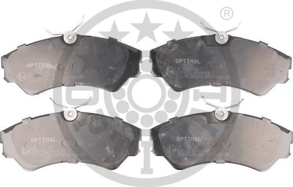 Optimal BP-09757 - Комплект спирачно феродо, дискови спирачки vvparts.bg