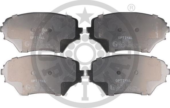 Optimal BP-10551 - Комплект спирачно феродо, дискови спирачки vvparts.bg