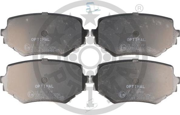 Optimal BP-10079 - Комплект спирачно феродо, дискови спирачки vvparts.bg