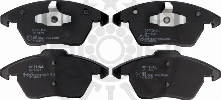 Optimal BP-13024 - Комплект спирачно феродо, дискови спирачки vvparts.bg