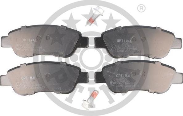 Optimal BP-12438 - Комплект спирачно феродо, дискови спирачки vvparts.bg