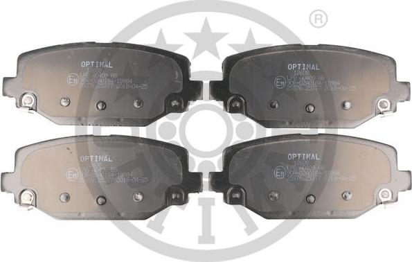 Optimal BP-12608 - Комплект спирачно феродо, дискови спирачки vvparts.bg