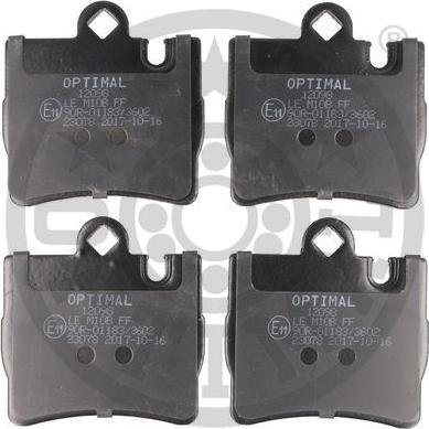 Optimal BP-12098 - Комплект спирачно феродо, дискови спирачки vvparts.bg