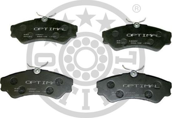 Optimal BP-12007 - Комплект спирачно феродо, дискови спирачки vvparts.bg