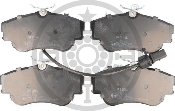 Optimal BP-12023 - Комплект спирачно феродо, дискови спирачки vvparts.bg