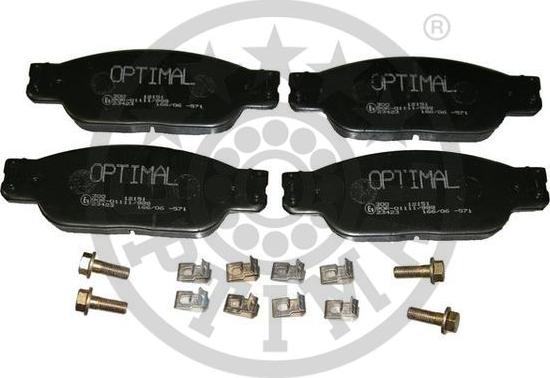 Optimal BP-12151 - Комплект спирачно феродо, дискови спирачки vvparts.bg