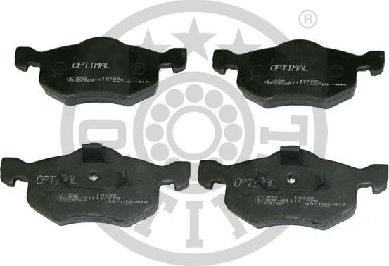 Optimal BP-12129 - Комплект спирачно феродо, дискови спирачки vvparts.bg