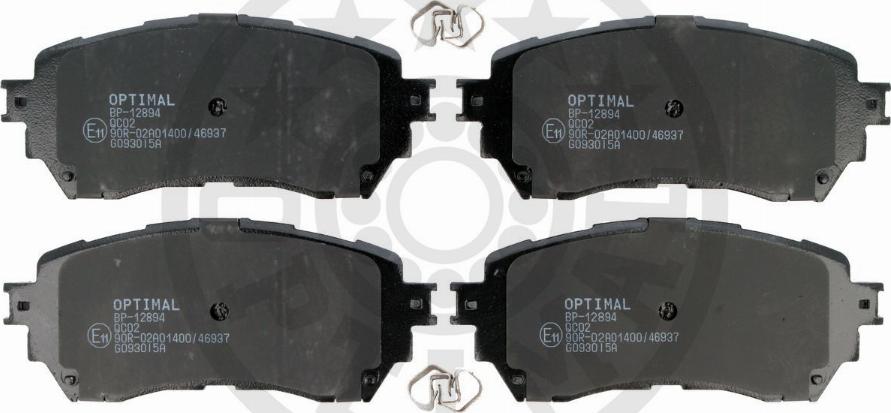 Optimal BP-12894 - Комплект спирачно феродо, дискови спирачки vvparts.bg